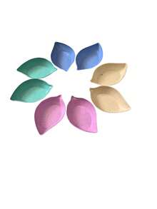 5 件装小麦秸秆叶形调味盘，创意塑料厨房调味盘，蘸酱盘 - 彩色 - 查看 18