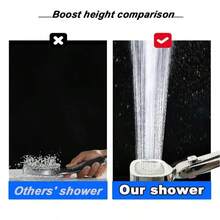 Dog Shower Attachment, Dog Shower , Pet Shower Attachment For Fast And Easy Dog Bathing, Filtered Shower Head With High Pressure, Water Saving, Multi-Modes Handheld Showerheads Water Stop Switch Button - 銀色 - 查看 5