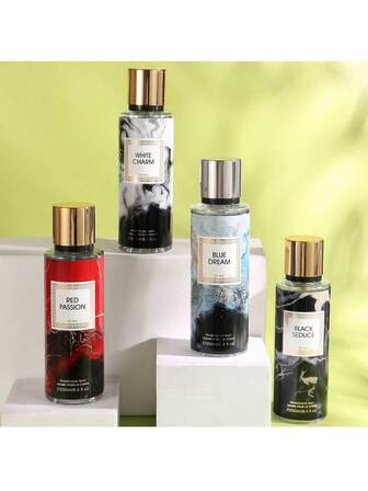 250 مل منعش ومستمر لفترة طويلة، منعش بروائح الزهور والفواكه، مناسب لرش الجسم والحياة اليومية (مع أو بدون نص، يتم الشحن عشوائيًا)