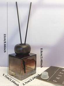 1 件装无焰藤条香薰精油补充瓶，山毛榉木盖，酒店/家居香薰容器 - 彩色 - 查看 10