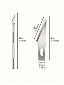 1 Set Precision Craft Hobby Knife Kit - High-Precision Utility Art Exact Knife Set With Extremely Sharp Razor Knives For Carving, Architecture Modeling, Scrapbooking, DIY Art Work Cutting And More - Comprehensive Tool For Crafty Individuals And Professionals