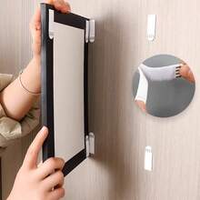 4/8 对免钻孔照片挂钩，采用魔术贴粘贴，适用于相框和婚纱照墙面安装，透明、高粘性、耐候、易按压、可移除且牢固，超薄透明，适用于画廊墙、肖像画、画布、装裱艺术品、纪念板、DIY装饰、家庭办公室、公寓生活、季节性展示、走廊和过道展示。 - 彩色 - 查看 6