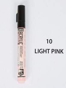 1 支 Pebeo 丙烯马克笔 1.2 毫米涂鸦防水高光笔非水溶性丙烯马克笔和 1 支 Pebeo 水彩马克笔，配有水溶性软头彩色刷，适用于学校用品，返校