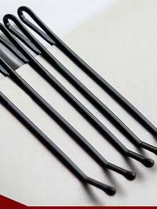 5/50/100/150/200 peças Clipes de cabelo pretos para mulher, clipes laterais, ganchos de cabelo, ganchos de cabelo em forma de U, acessórios de clipes de aço - Multicolorido - Ver 5