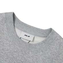 MLB Sudadera unisex, sudadera básica oversize con logo grande y colorido, prenda informal, cómoda y sencilla, estilo deportivo 3AMTB0651-43MGS - Gris lino - Ver 3