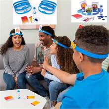 豪华“谁”卡牌拼图互动家庭猜谜游戏 - 增强青少年的批判性思维和演绎推理能力，生日礼物 - 彩色 - 查看 5