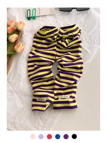 1 Pair Women's Loose Fit Striped Sunscreen Arm Sleeves For Spring And Summer, Thin Lightweight UV Protection Arm Covers, Cycling Arm Warmers, New Design, Solid Color, Long Style - Multicolor - View 5