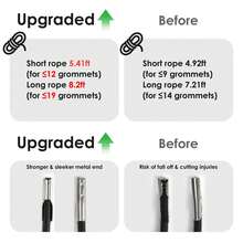 4 Cords Zero Gravity Chair Replacement Cord, Antigravity Chair Replacement, Universal Repair Cord Kit For Repairing Zero Gravity Chair( Black)