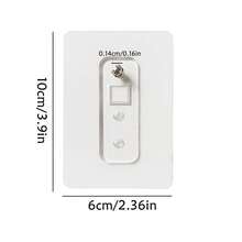 Juego de ganchos de pared de moda sin perforación, con opciones de fijación adhesiva y de tornillo resistente, ganchos de pared de plástico y metal de fácil instalación y multiusos para marcos de fotos, decoración - ganchos adhesivos sin daños