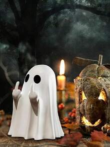 Süße Geister Halloween Deko, kreative gruselige Geister Figur geeignet für Zuhause, Büro, Party, aus Kunststoff, passend als Geburtstagsgeschenk, Halloween Dekoration