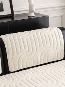 1 pieza Funda de cojín de sofá de peluche, funda de sofá de felpa suave lavable, adecuada para sofá en forma de L, banco y silla, funda de sofá antideslizante, protege las esquinas del sofá, adecuada para muebles de sala de estar, estilo moderno, lavable a máquina