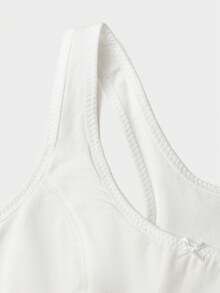 Balabala Girls Training Bra Seamless Anti-Peek Bralette Sports Crop Top - Original White - View 3