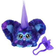 Hasbro Furby Furblets Star-Lee Mini Friend, 45+ Sounds, Galaxy Music, Speaks Only Furbish, Electronic Plush Toys, Interactive Pets, Dark Blue, Back To School Gifts, Ages 6+