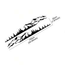 汽车门侧贴纸图形森林山脉装饰乙烯基贴花汽车改装配件通用适用于奥迪宝马奔驰斯巴鲁铃木特斯拉比亚迪