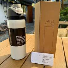 32oz Straw Vacuum Insulated Cup With Handle Portable Water  Bottle 304 Stainless Steel Travel Vacuum For Cold Hot Cupo - 彩色 - 查看 17