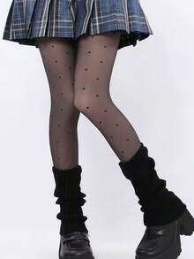 1 par de 80g/200g/300g Meia-calça/Collant Preto/Marrom Feminino, Estampa de Onda, Coração, Laço, Estampa de Leopardo, Mostra o Tom de Pele, Sexy, Alta Elasticidade, Legging Ajustada, Macia e Suave, Modelagem Elegante das Pernas, Adequado para Fashionista, Jovem, Adolescente, 15-25°C, Meia-calça para Primavera/Outono/Inverno, Festa, Discoteca, Várias Festas, Esportes, Lazer, Negócios e Outros Usos Diários, E-Girl