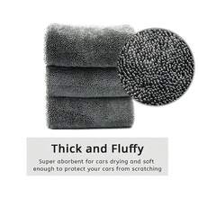Thicken Microfiber Car Washing Towel Ultra-Soft Car Cleaning Towels High Absorbent Drying Cloth Wash Towel For Car ,Used For Drying Windows And Doors, Cleaning Car Wash Tools, Auto Parts - A - View 4