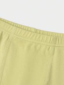 Balabala 男婴纯棉内裤3条装 柔软舒适平角短裤 - 白綠色調 - 查看 3