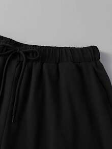 Autumn And Winter Men's Casual Daily Life Soft And Comfortable Versatile Suit, Simple Street Style Font New York Letter Printing, Khaki Round Neck Pullover Long Sleeve Sweatshirt Narrow Leg Sweatpants Sweatshirt Suit - Khaki - View 9