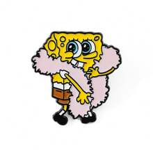 SpongeBob SquarePants 海绵宝宝 1/5 件时尚卡通胸针个性化海绵宝宝珐琅别针金属徽章珠宝服装背包配饰礼物送给朋友 - 均碼 - 查看 15