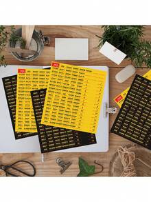 1pc Electrical Box Panel Label, 129 Pieces Per Circuit Breaker Catalog Label, Clearly Identifiable Label Sticker, Weatherproof Fuse Box Sticker, Fuse Box Identification Reminder Sticker, Prompt Sticker - 129pcs/set-2 Sets - View 4