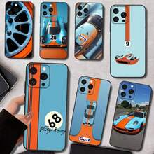 Star G-Gulf Ra-Cing Car Phone Case Covercompatible With  16e,16,15,14,13,12,11,Pro,X,XS,Max,XR,Plus,Mini Soft Black Cover,Covercompatible With  17 Case,  17 Pro Case,  17 Pro Max Case