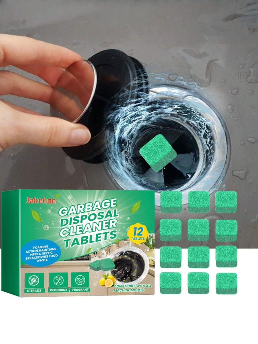 Garbage Disposal Cleaner Blocks, Kitchen Food Waste Disposal Cleaner ...
