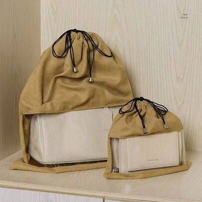 4pcs Luxury Handbag Protective Covers, Storage Bags, Dust Bags, Moisture-Proof Bags To Prevent Aging. Made Of Soft Suede Fabric, Won't Damage Bag Surface. With PVC Transparent Window For Easy Bag Selection. Handmade Exquisite Craftsmanship, Individually Packaged, Ideal As Gifts For Friends.
