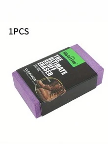1 Piece Of Heavy Duty Suede And Cowhide Leather Shoe Polish - Quick Stain Removal Cleaner For Sneakers, Boots And Leather, No Water/Soap Required, No Damage To Pigment Material, Care For Exquisite Colors - Essential Cleaning Tools For Footwear, Ergonomic Design, Moisture-Absorbing And Sweating Fabric