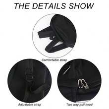 NetHong New Casual Large Capacity Backpack Fashion Solid Color Simple School Bag Outdoor Travel Laptop Rucksack UK - Black - View 4