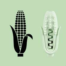 1 Stück robuster Mais-förmiger Latex-Soundspielzeug - Biss-beständiges Hundespielzeug geeignet für Hunde mit starkem Biss - robust und spaßig