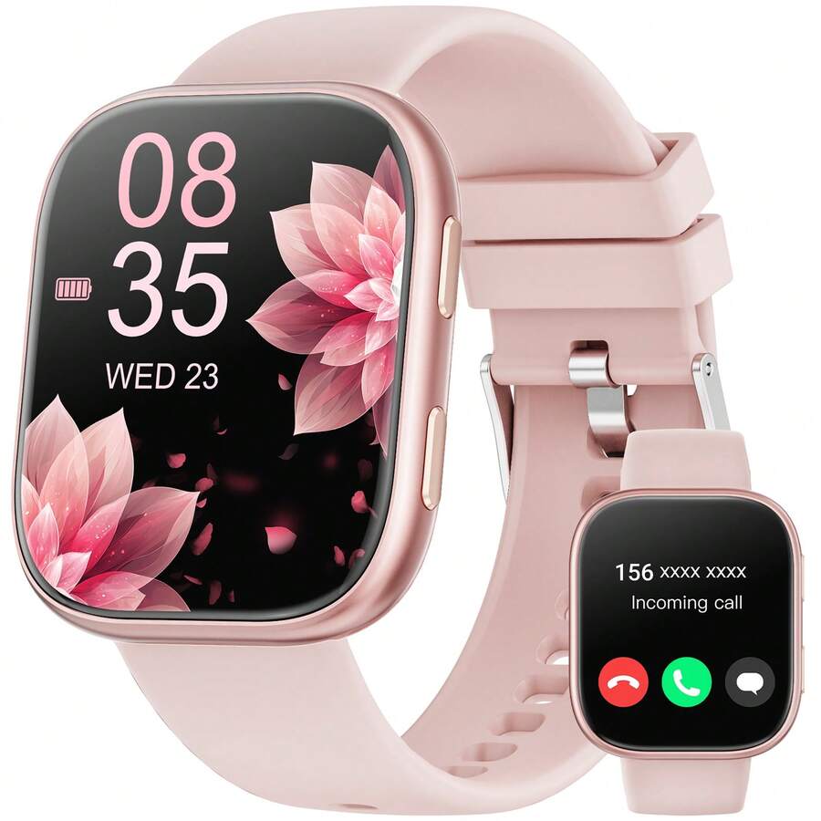 Hwagol 2025 Upgraded Women's Smart Watch, 1.83" Fitness Smartwatch With Bluetooth Calling, Multiple Sport Modes, Sleep Health Monitoring, Customizable Dial, Music Control, Compatible With Android And IOS, 230mAh Battery, Great Halloween Gift - Multicolor - View 1