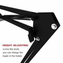 Universal 360° Adjustable Floor Stand Holder For Tablet/IPad/Phone 3.5-11in - 黑色 - 查看 8