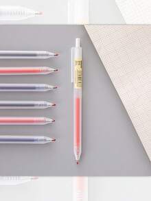 8 piezas Bolígrafos transparentes para planificador, con Body transparente y recambios de varios colores, adecuados para diseño de planificadores y codificación por colores. Ideal para entusiastas de los planificadores para crear capas refrescantes y un diario de planificador minimalista. Un gran regalo para estudiantes, maestros, colegas y amigos para cumpleaños, fiestas y estética minimalista.