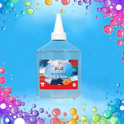  Yass Clean Laundry Superb Stain Remover, Rub & Done, Pré Washing Liquid For Colours & White Laundry, Clothes Oil Stain Remover, Fast Laundry Stain Remover,Stubborn Stains Cleaner For Most Types Of Clothes,255ml