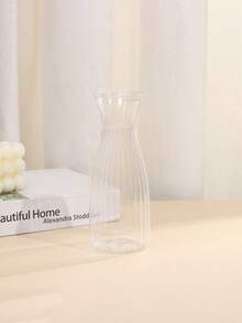 A Plastic Transparent Cylinder Vase, Transparent Flower Flower Wake Vase Modern Style Flowerpot Flower Container Flower Bag Ideal For Home Decoration, No Electricity Or Batteries Required Room Decor Flower Vase Glass Vase