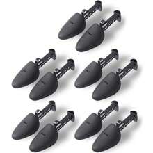 10个装可调节塑料鞋撑，男女通用，适用于皮鞋、运动鞋，可塑形、撑鞋、防皱，春夏必备，伴娘礼物，房间/卧室装饰，海滩/旅行/度假适用 - 黑色 - 查看 2