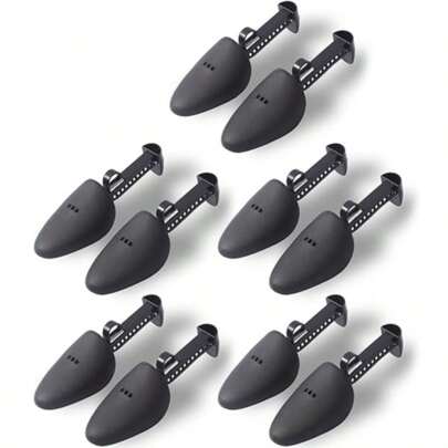 10 peças de extensor de sapato de plástico ajustável para homens e mulheres, sapatos de couro, calçados esportivos, modelador de sapatos, forma de sapato, extensor de sapatos, antirrugas