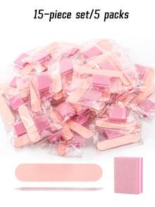 1/10/30/50/100/150/300/500片装迷你指甲抛光块，适用于亚克力指甲和天然指甲，100/180目指甲抛光块，散装指甲抛光块，专业美甲锉