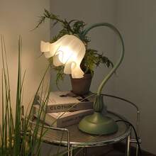 Flower Table Lamp,LED Reading Light Bedside Vintage Flower Night Light,3 Colours Modes Kawaii Bedside Lamps Decor,With E26 Bulb Nightstand Lights For Living Room Office Bedroom Home Decoration(Including Free Bulb ) - US A Type Plug(110-127V) - View 12