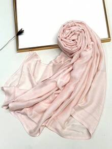 1 szt. Prosta, jednokolorowa, miękka i przyjazna dla skóry chusta na głowę, oddychająca, do codziennego noszenia, elegancka chusta na głowę do sukienki