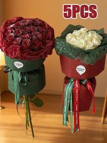 Weihnachtsbeleuchtung Luxus Diamant Phantom Geschenkpapier, Apfel Blumenstrauß Geschenkpapier zum Selbermachen