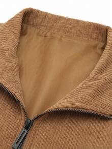 Jaqueta Casual Masculina de Gola Virada, Roupa Esportiva Versátil para Outono/Inverno