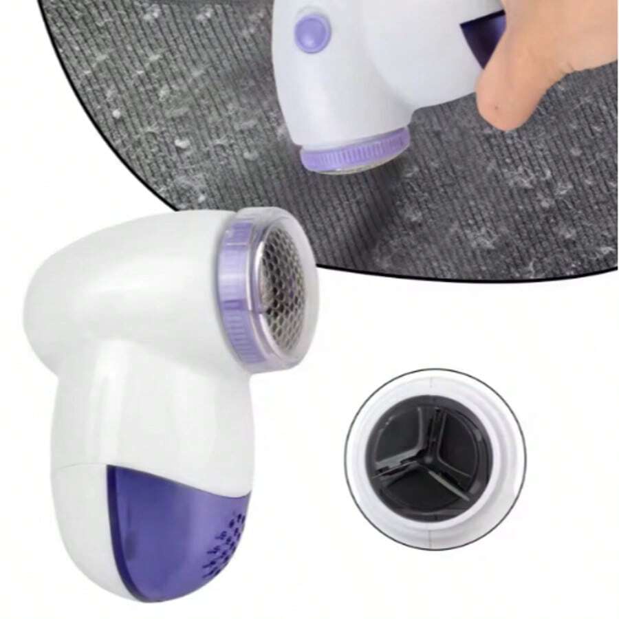 便攜式電動布料毛球修剪器，可去除衣物毛絨與起球，適用所有顏色，免電池 - 顏色隨機 - 查看 1