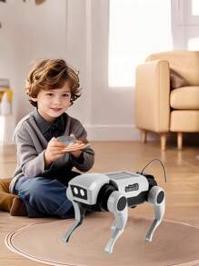 Powered Bionic Intelligent Robot Dog And Robot Cat,Remote Control Animals With DIY Assembly Science Learning Educational Toy,Walking Mechanical Dog And Cat Robot,Christmas Gifts For Kids Children Teaching Puzzle STEM Toy