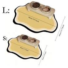 وسادة تغذية الحيوانات الأليفة المخصصة - سريعة الجفاف مع امتصاص الماء، وسادة طبق القطط المخصصة مانعة للانزلاق مع اسم الحيوان الأليف، سجادة أرضية للكلاب بطراز إسكندنافي زخرفي، محفور بأناقة، عصري، ملون، عتيق، جميل، متعاقد، مخصص للحيوانات الأليفة الصغيرة، فريد، مخصص، مخصص للحيوانات الأليفة للأعياد، لأعياد الميلاد، أجواء العطلات، ديكور الخريف - متعدد الألوان - مشاهدة 3