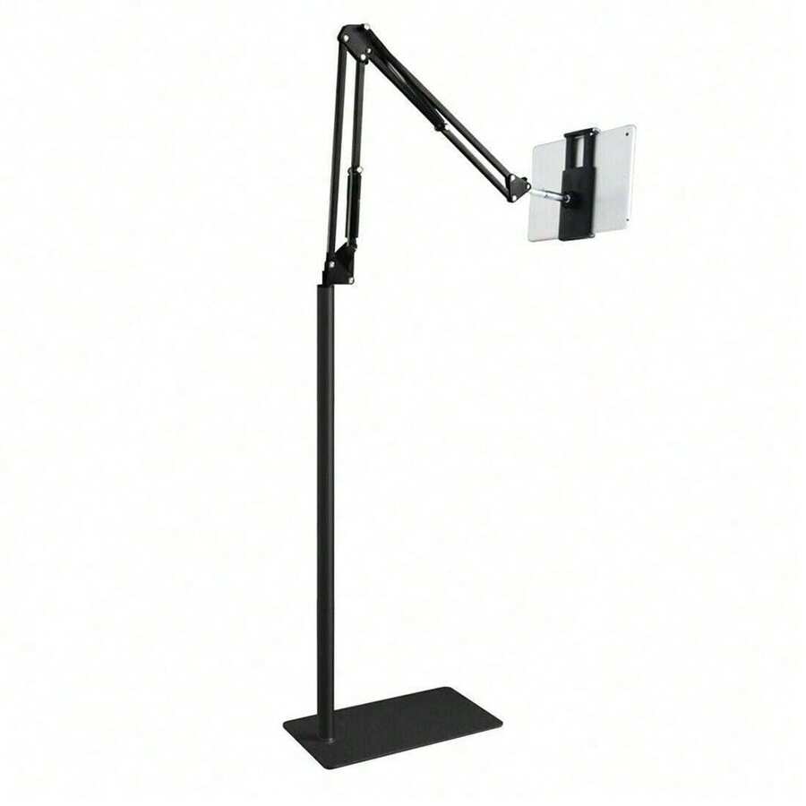 Universal 360° Adjustable Floor Stand Holder For Tablet/IPad/Phone 3.5-11in - 黑色 - 查看 1