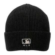 MLB 男帽女帽絨帽VARSITY CURLSIVE MID BEANIE運動帽日常戶外旅遊帽休閒帽3ABNVM146- - 炭灰色 - 查看 7