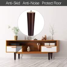 8 件木制家具腿，实木锥形沙发腿，带五金件，中世纪现代替换腿 - 彩色 - 查看 7