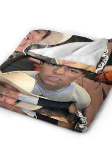 Malachi Barton Flannel Blanket For Girls And Boys, Anime Gift Cover Blanket, Comfortable Plush Flannel Fleece Printed Blanket, Double Blanket, Lightweight Plush, Suitable For Bed Decoration 50x40inch